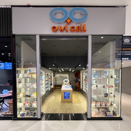 Logo da loja owl cell